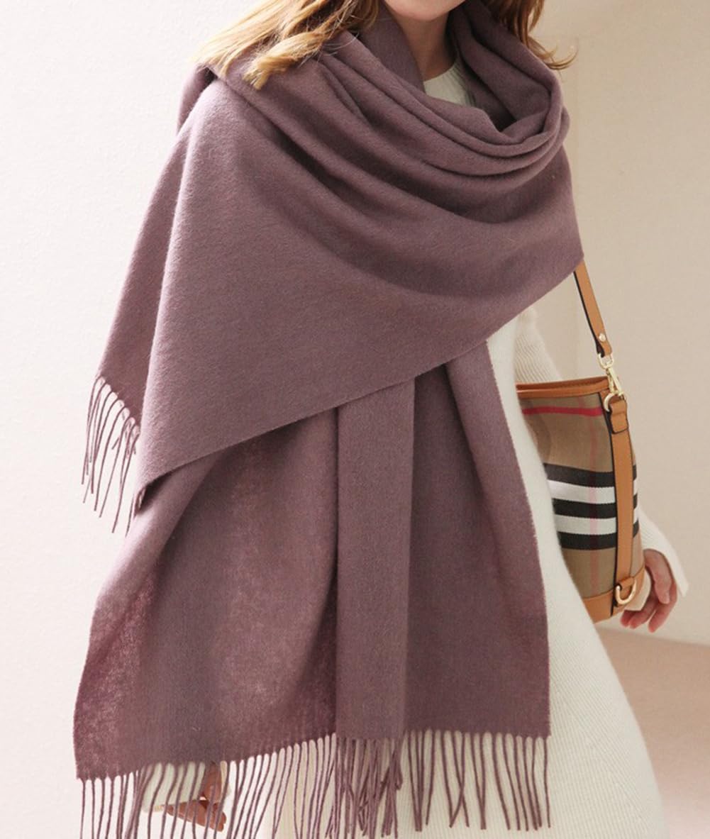 80''*27'' Écharpe en Cachemire pour Femmes Écharpe Cadeau pour Femmes Châle en Cachemire Douce et Chaude Enveloppée en Hiver