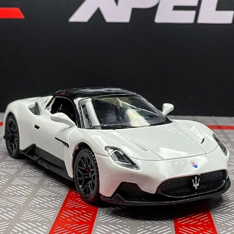 Image of 1:32 Scale Maserati Toy Car|Metal Pullback Diecast Car for Kids with Openable Doors, Sound|Light Effects Toy for Car Enthusiasts|Color As Per Available