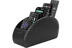 Space-Saving SITHON Remote Control Holder with Multiple compartments for Home & Office Use