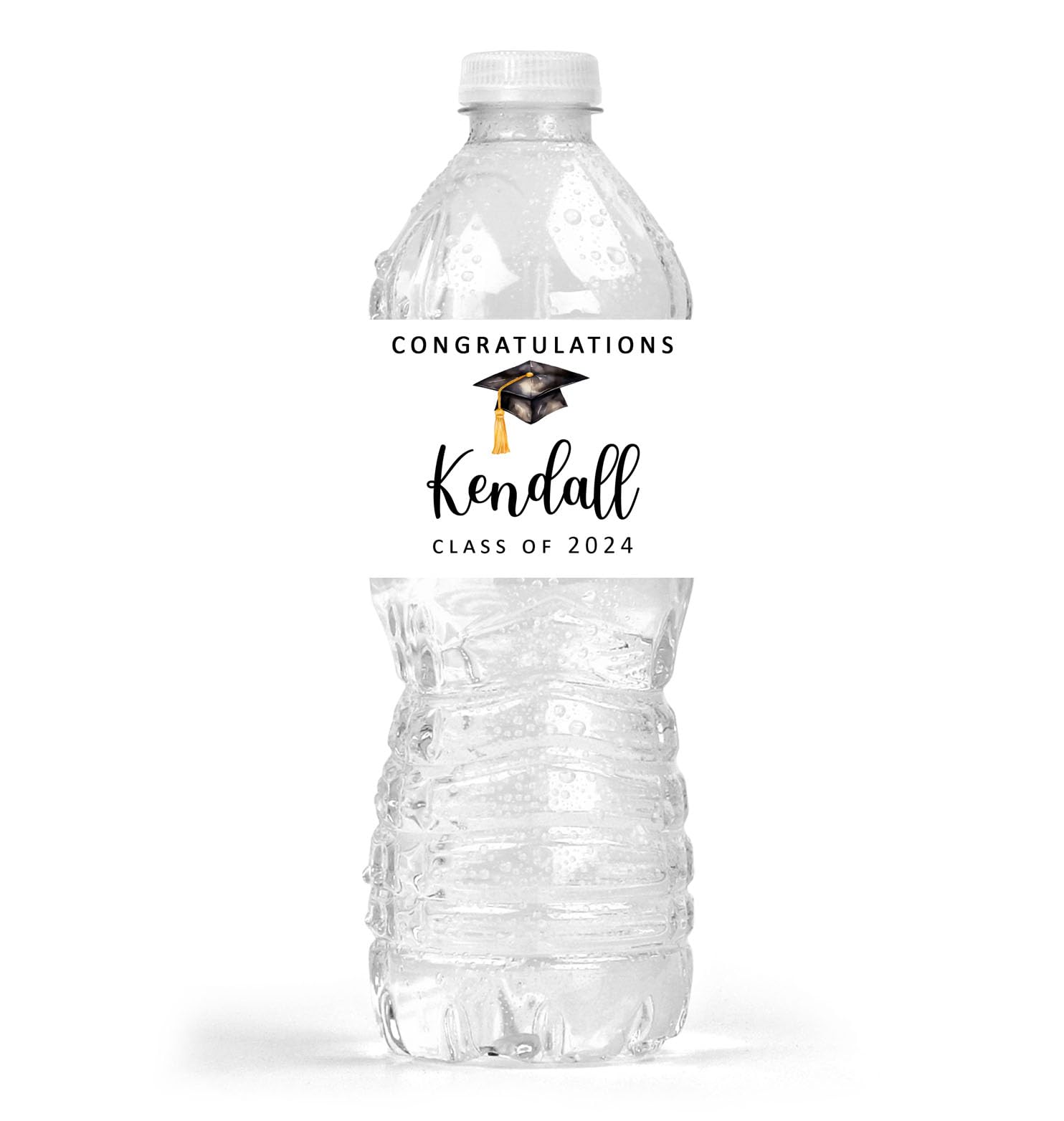 Graduation Water Bottle Labels, Custom Party Waterproof Class of 2026, 2027 Any Year