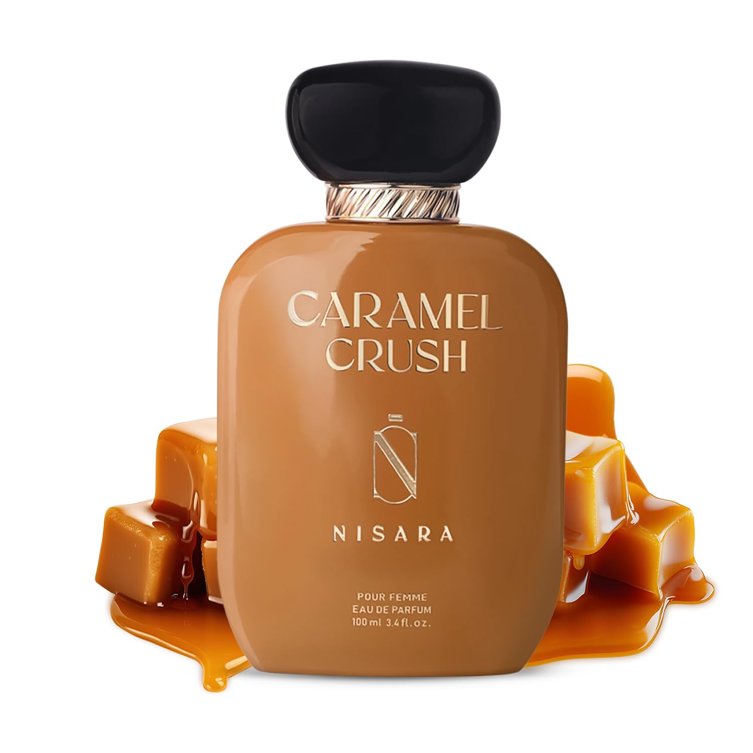 Nisara Caramel Crush For Woman 100 ml | Girl Long Lasting Eau De Parfum | Floral - Caramel Fragrance With | Caramel, Apple, Rose, Musk, Sugar| EDP Scent spray for Woman | Premium Perfume For Her