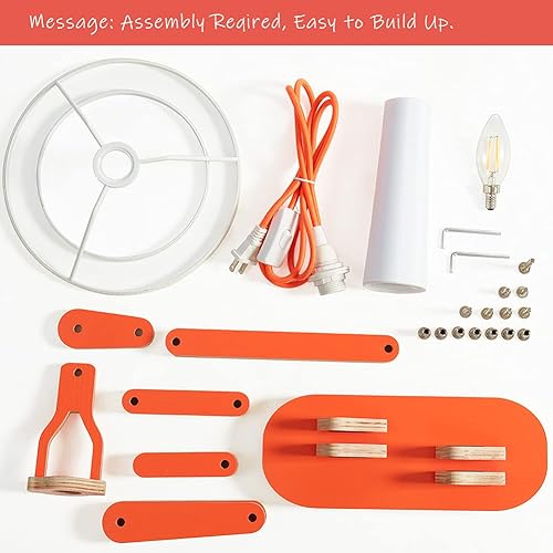 Miniatura 5 de Divertida lámpara de escritorio para dormitorio de noche de niños, brazo oscilante creativo, luz de mesa de madera de lectura moderna y única para