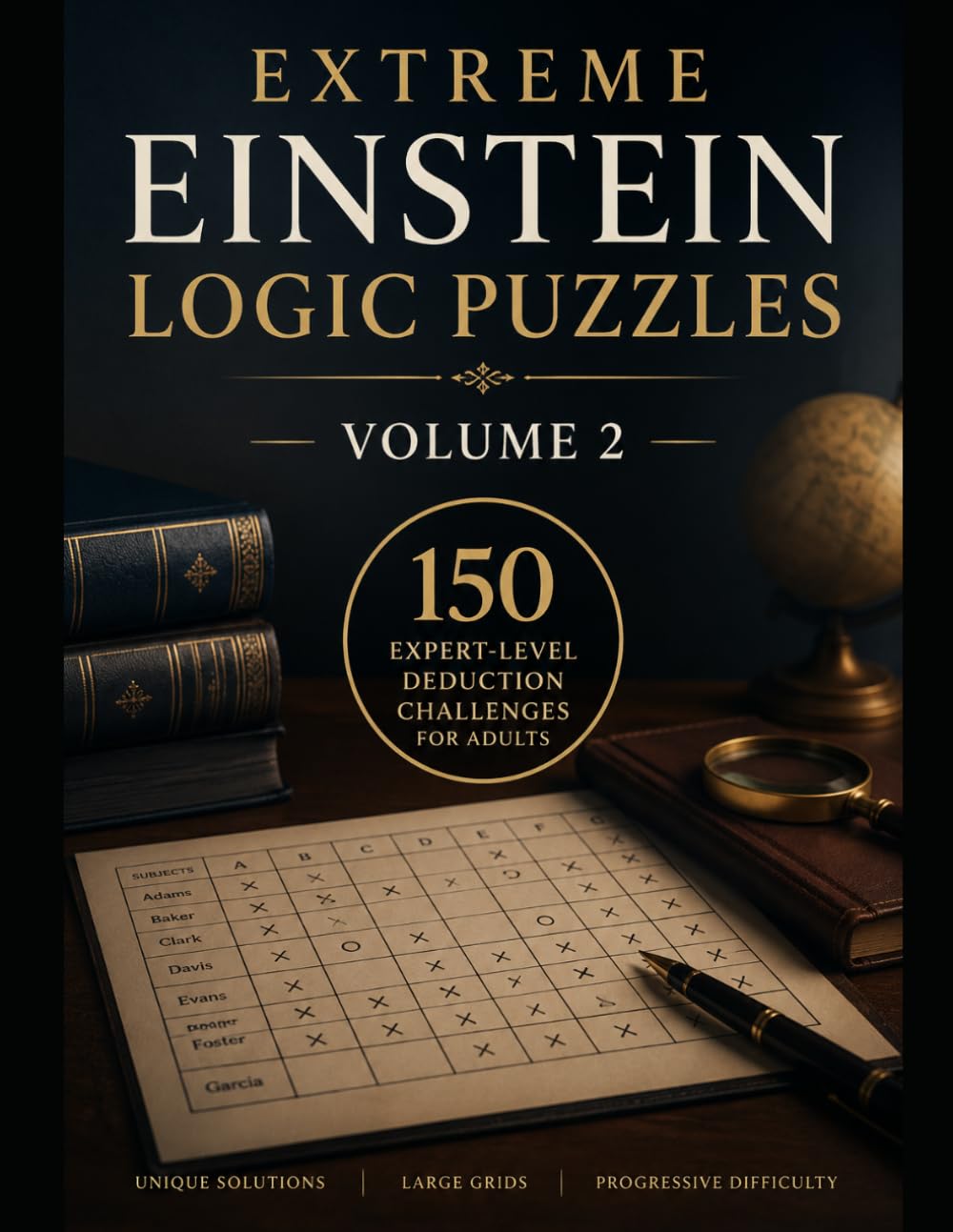 Extreme Einstein Logic Puzzles Volume 2 150 Hard, Expert and Genius-Level Logic Grid Challenges for Adults: A Premium Collection of Deduction Puzzles ... (Einstein Logic Challenges Collection)