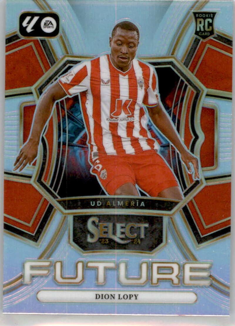 2023-24 Panini La Liga Select Future #10 Dion Lopy UD Almeria Official Soccer Card in Raw (NM or Better) Condition