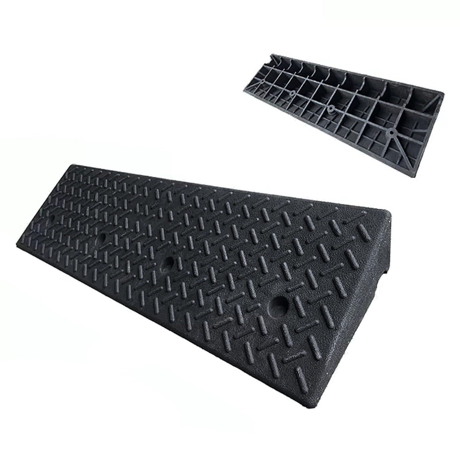 Rampe de Trottoir Rampes de Trottoir Rampe de Pente Rampe de seuil en Caoutchouc Portable pour fauteuils roulants Voitures Véhicules Caravane Skateboard (8cm Rise Height)
