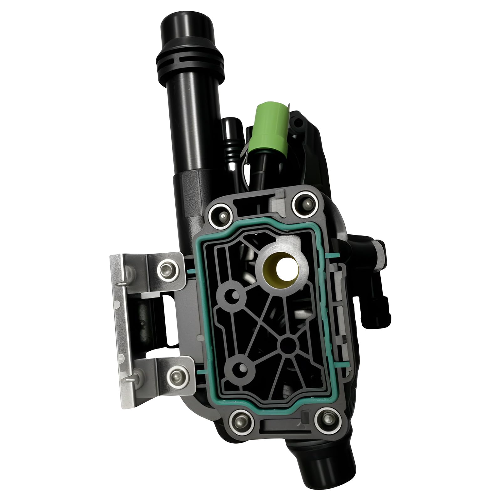 Termostato Refrigerante, Carcasa Termostato 9803549480, Sustitución Directa | Compatible con Peugeot/Compatible con Citroën/1.6 BlueHDi y 1.6 Turbo, Plug & Play, Resistente al Calor y la Corrosión