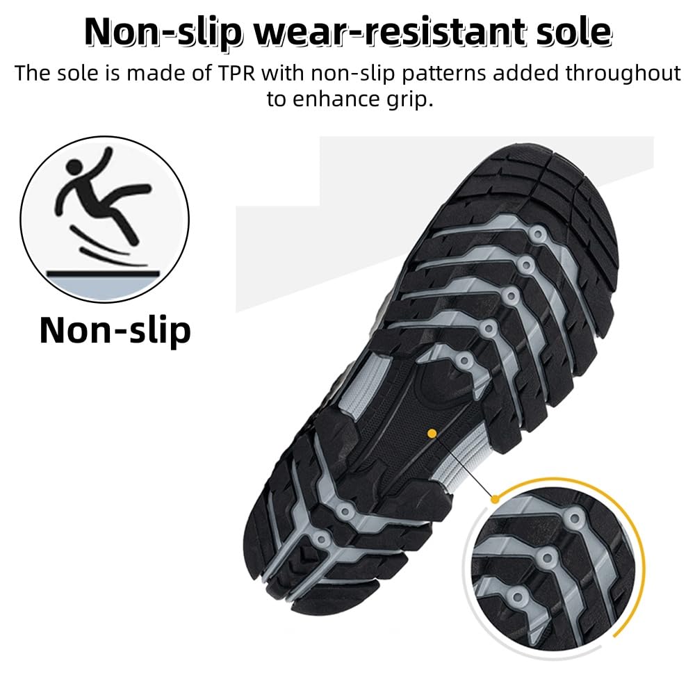Scarpe da Uomo per l'Acqua Asciugatura Rapida della Spiaggia Calzature Aqua Walking Shoe Escursionismo Immersione Sport Nuoto Pesca Vela Viaggio Kayak