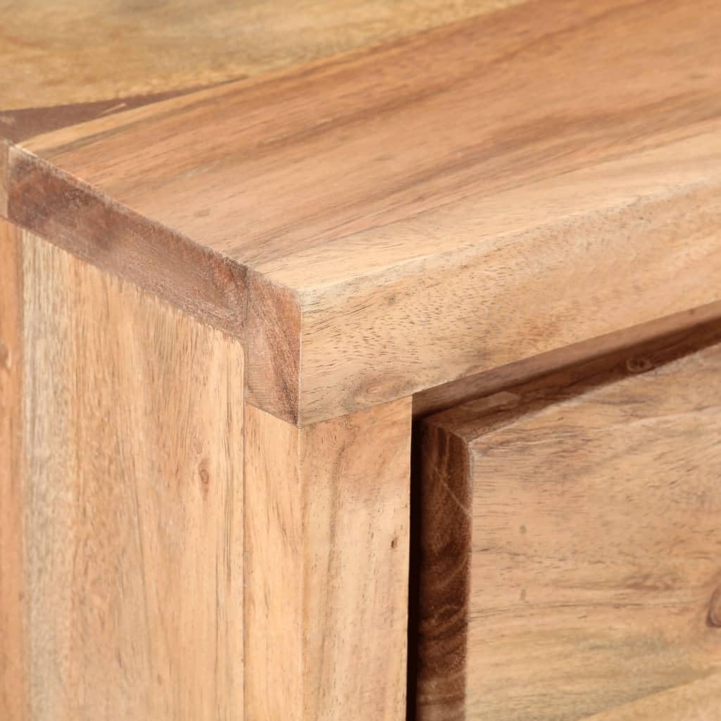 vidaXL Mesa Consola Bordes Naturales Entrada Acento Pasillo Vestíbulo Recibidor Auxiliar Decoración Escritorio Mueble 100x35x76 cm Madera de Acacia