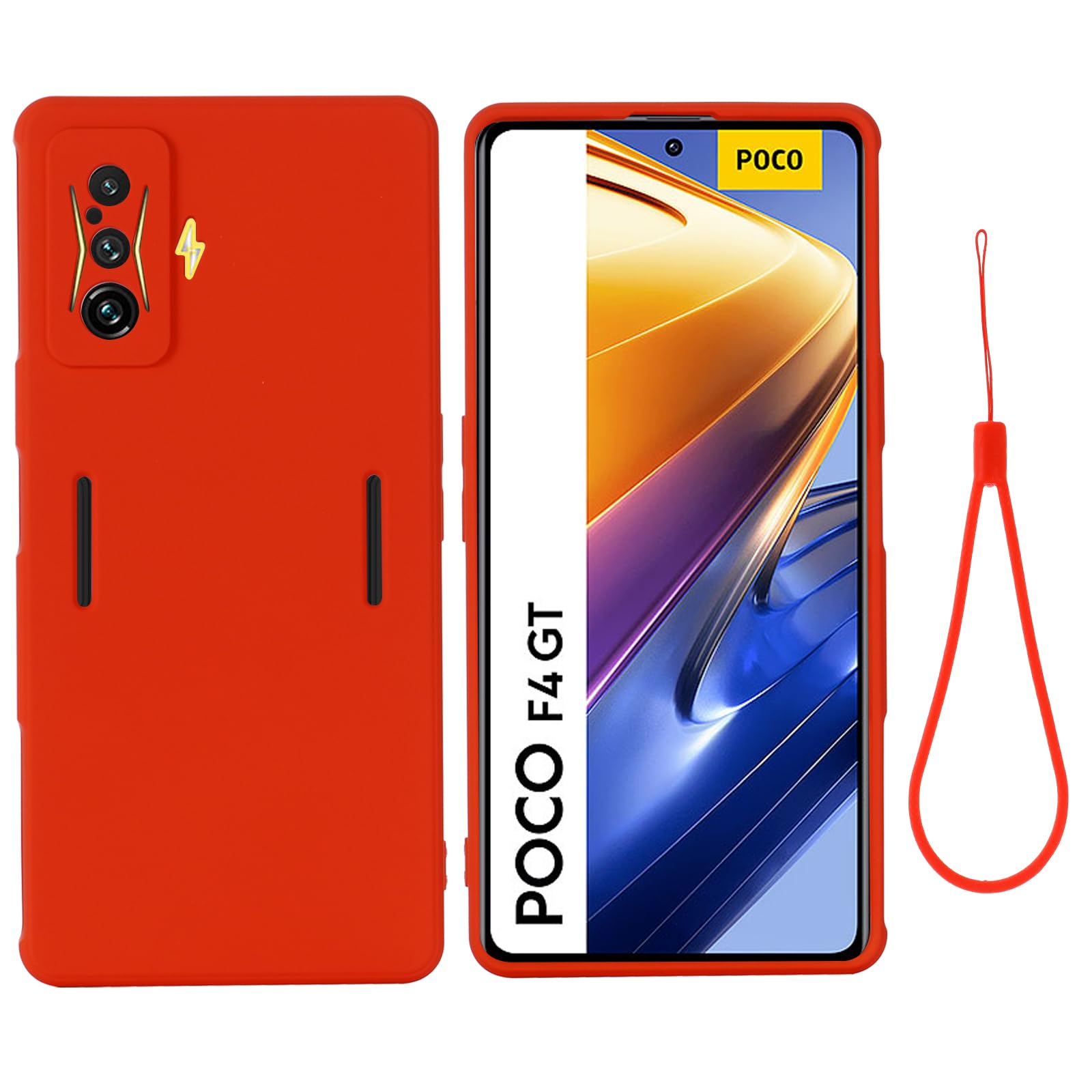 Case For Xiaomi Poco F4 GT,Redmi K50 Gaming Case,TPU Soft Silicone Bumpers
