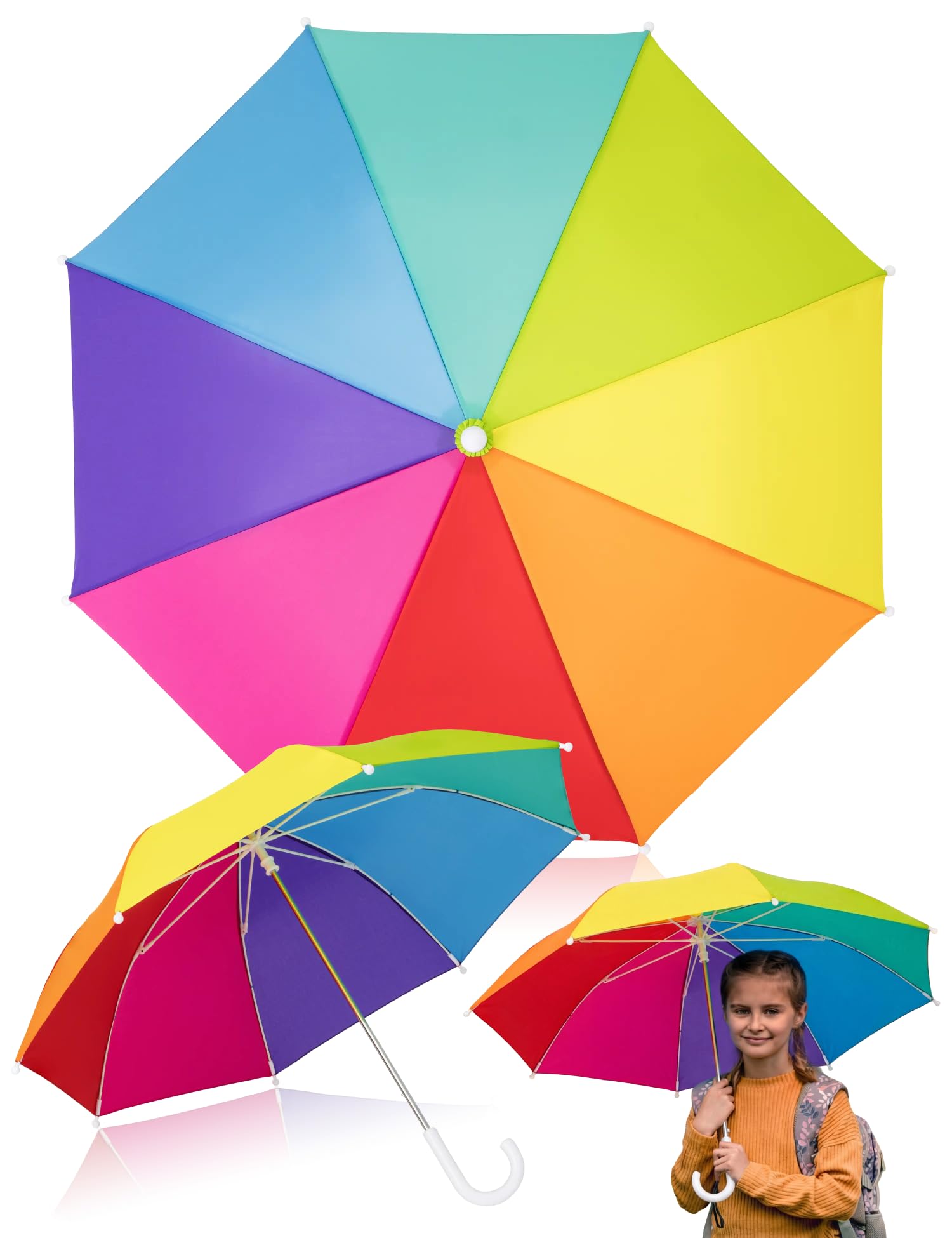 STYNGARD Regenschirm Kinder - Stockschirm Kinder Regenschirm - Kinder Regenschirm Mädchen & Junge - Kinderschirm Modell BERLIN