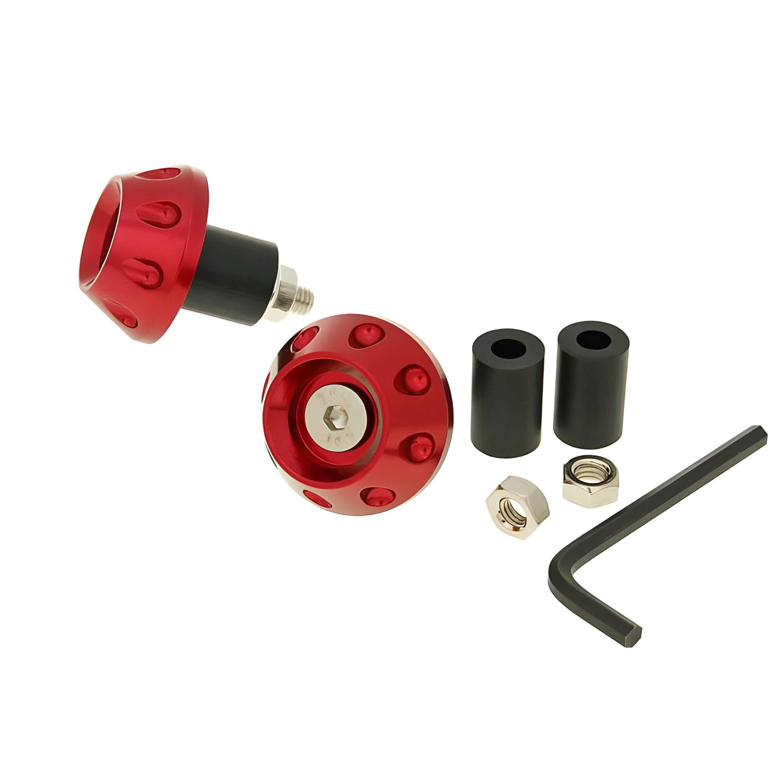 Lenkerende Vibrationsdämpfer Flat 13,5/17,5 mm – rot