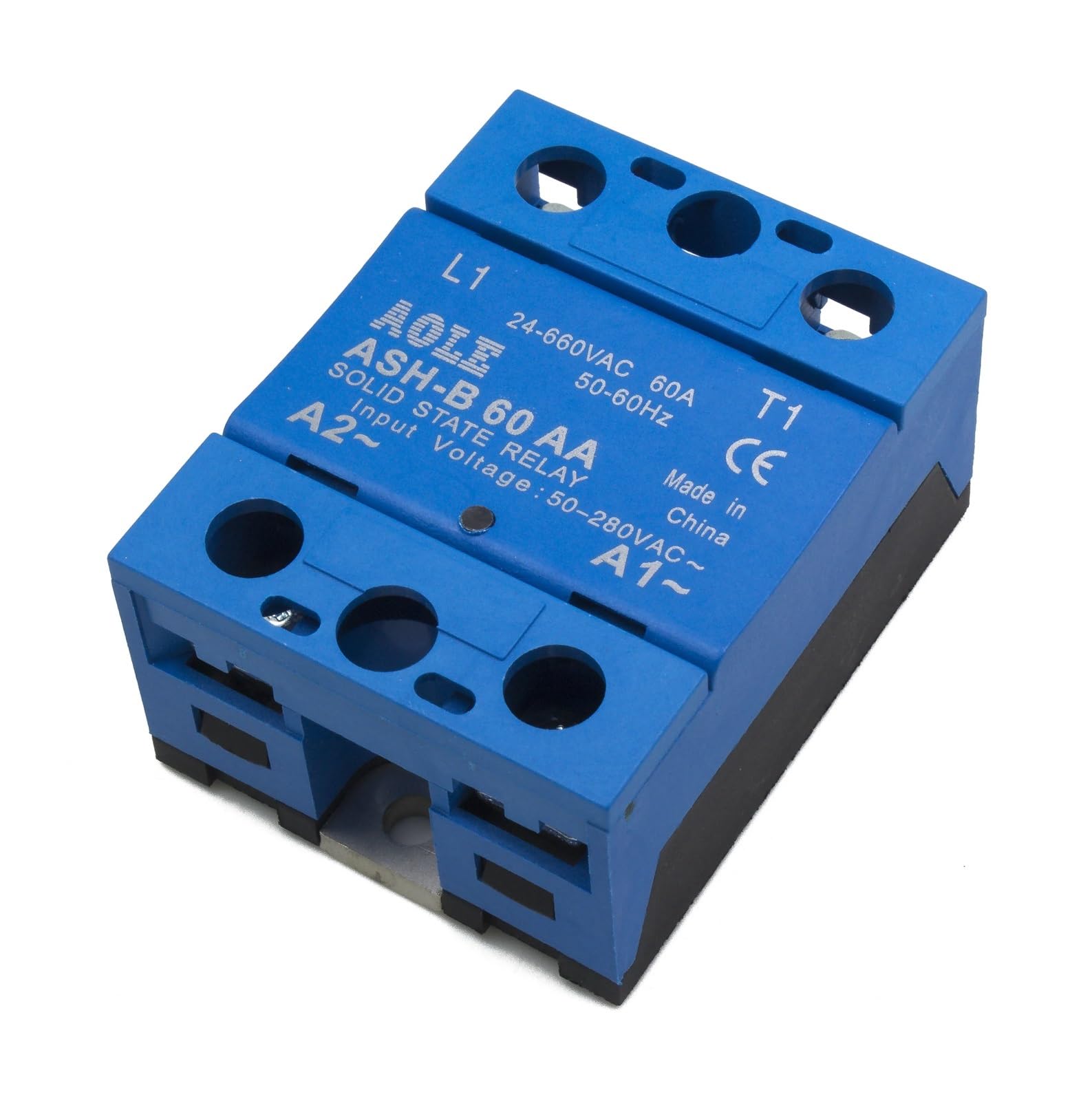 VDOQTLJT ASH-B-60AA Single Phase AC to 60A 660V Solid State Relay 60AA SSR