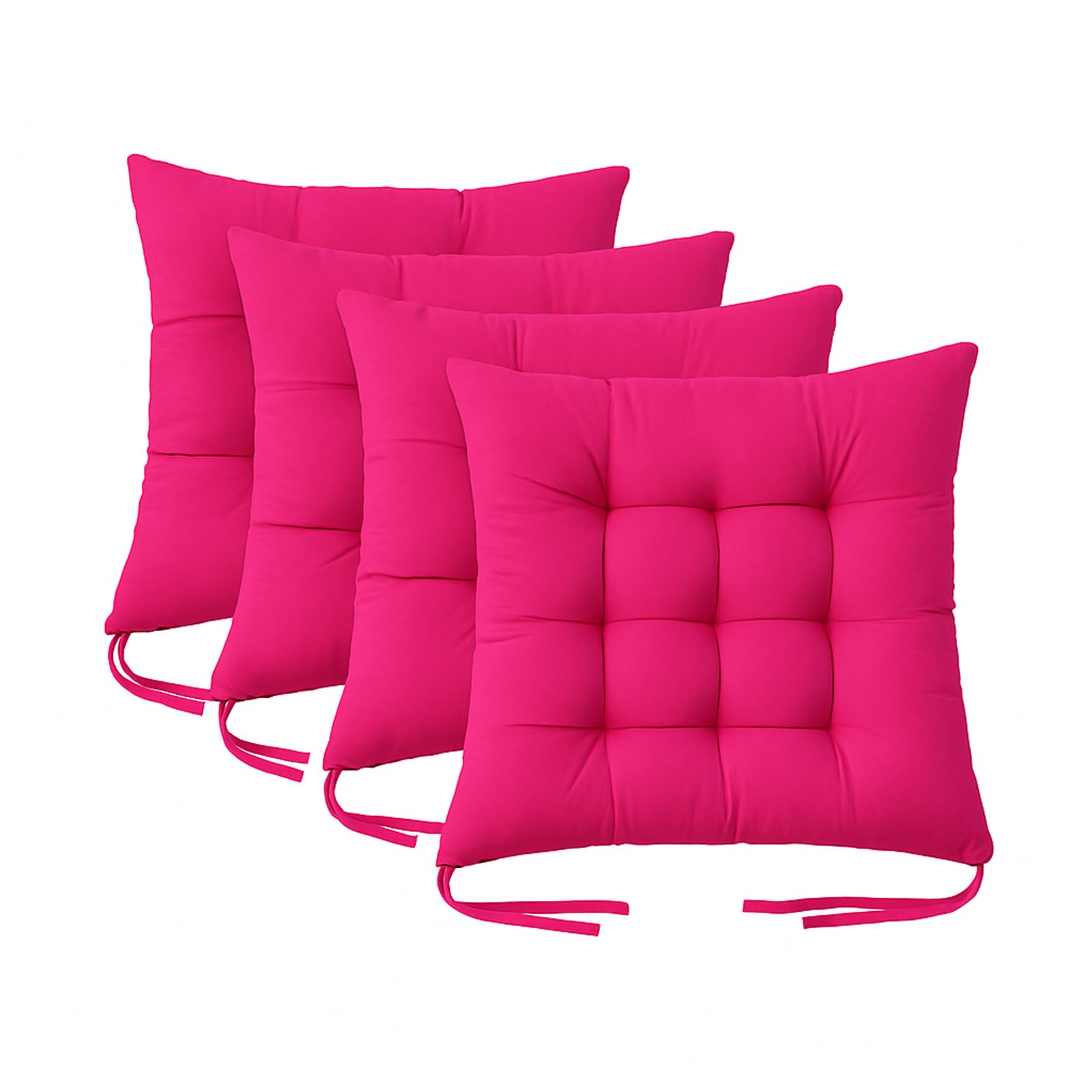 Cushion Chair Pad Cushions - Tie-on Dining Chair Pads - 38x38x5 cm Hypoallergenic Soft Polyester Tie-on Chair Pads, Wide, Stylish and Comfortable