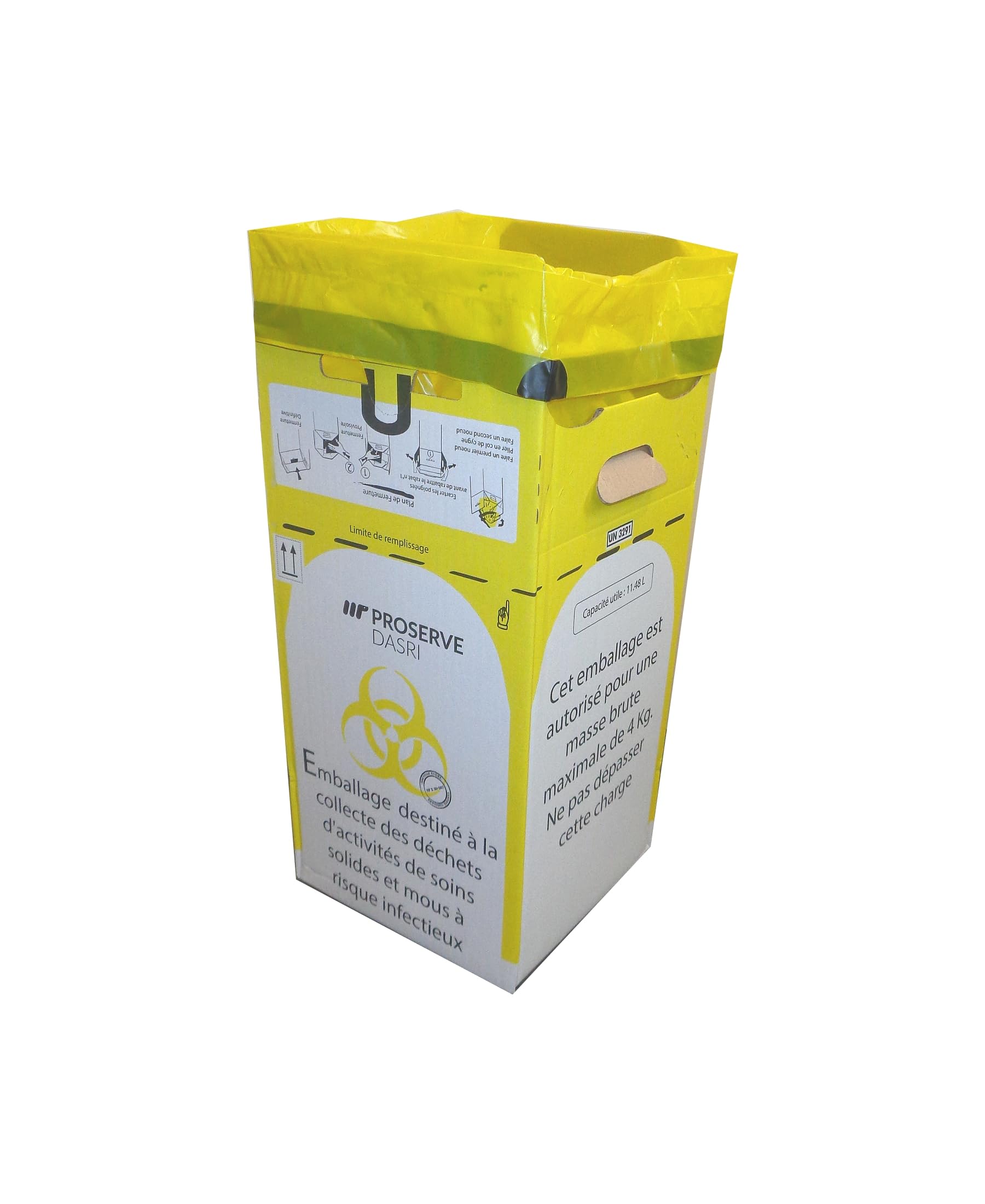 Poubelles cartons jetables DASRI 12L Lot de 5