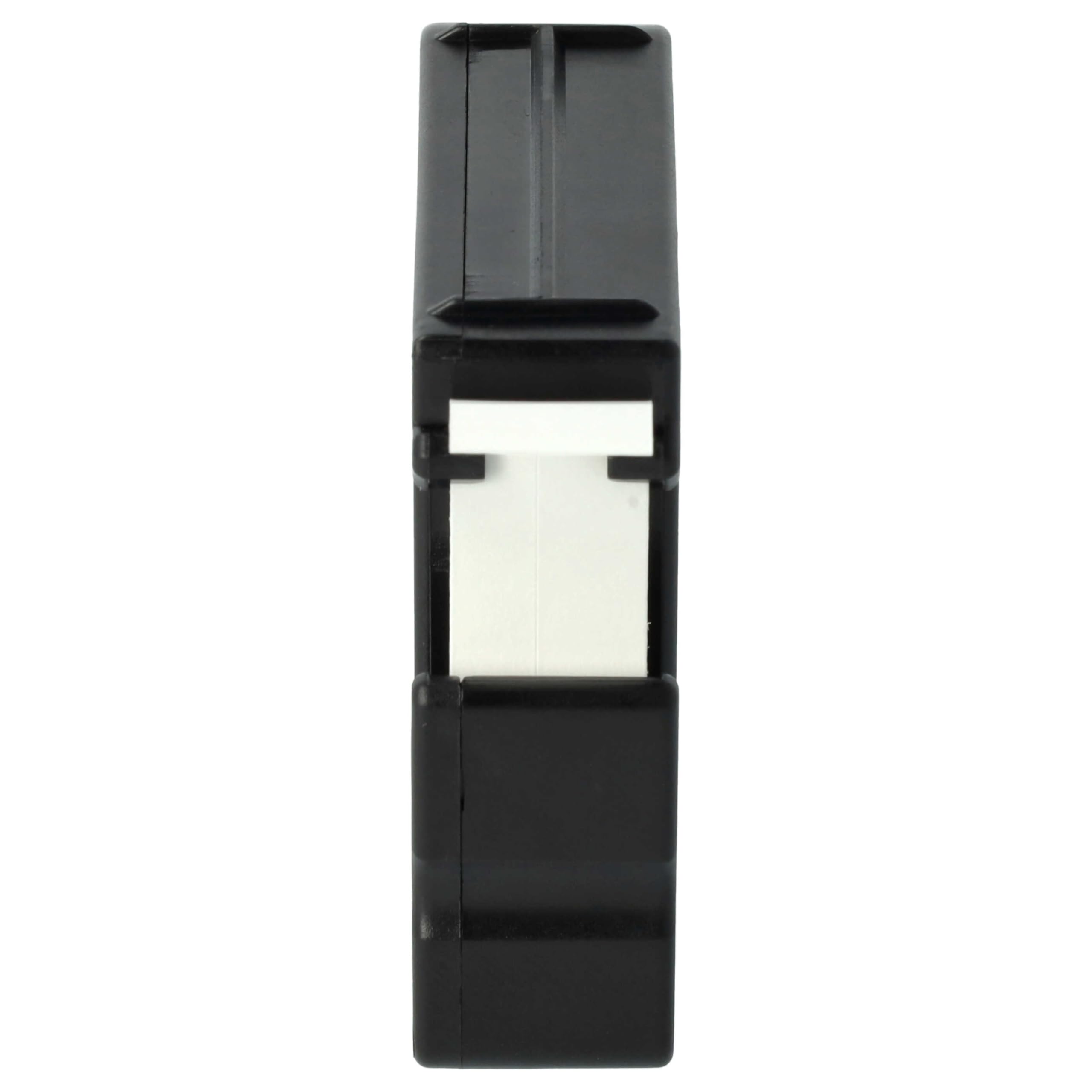 vhbw 50 x taśma do etykiet, kompatybilna z Brother P-Touch 55BM, 55S, 65SB, 65SCCP, 65SL, 65VP, 65, 70 drukarka etykiet 12 mm, czarna na białym tle