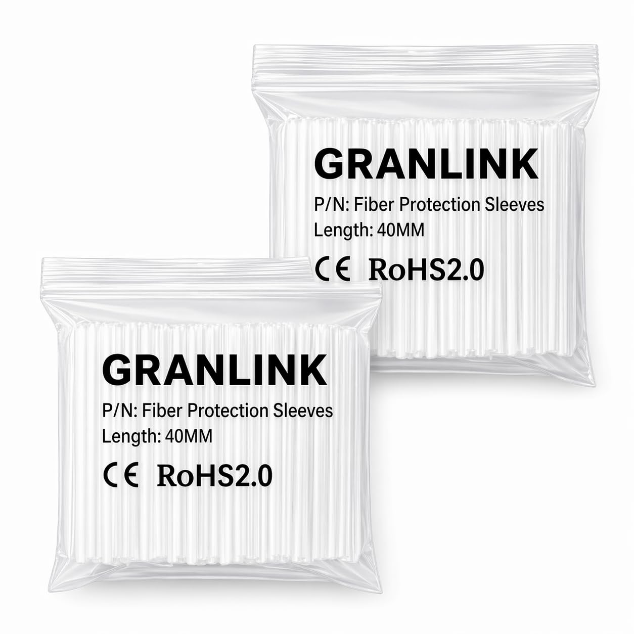 40mm Fiber Optic Splice Protection Sleeves 200pcs Heat Shrink Tubes for Fusion Splicing FTTH Cable Joint Protector Transparent-image-7