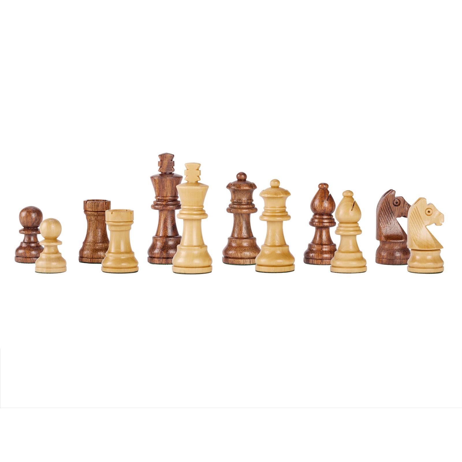 esmen Schachspiel aus Holz, handgefertigtes faltbares magnetisches Schachspiel, tragbares Reiseschachspiel, ideal für Anfänger und professionelle Spieler