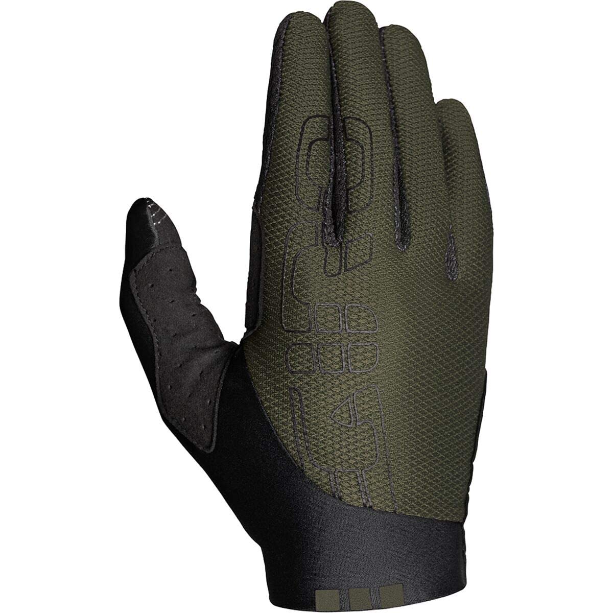 Giro Olive Green Trixter Dirt Long Finger Mtb Mountain Cycling Gloves
