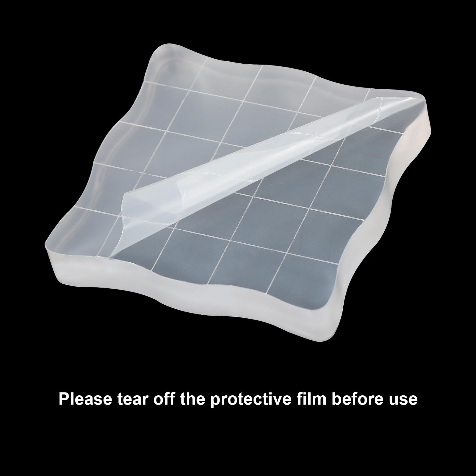 PATIKIL 1.2"x1.2" Acrylic Stamp Block - Image 4