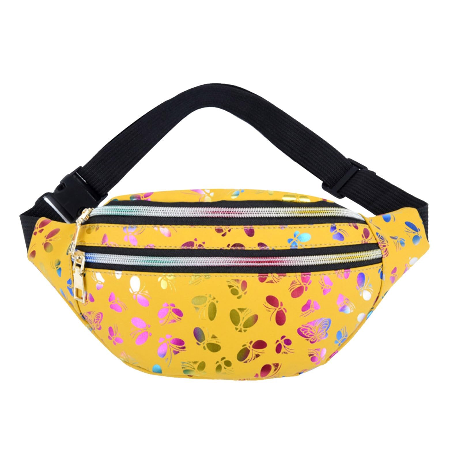 Fanny Pack For Men, Bumbags for Men: Stylish Bum Bags Portable Mens Bumbag Travel Money Belt Outdoor Fanny Pack Lightweight Hiking Waist Packs Yellow One Size