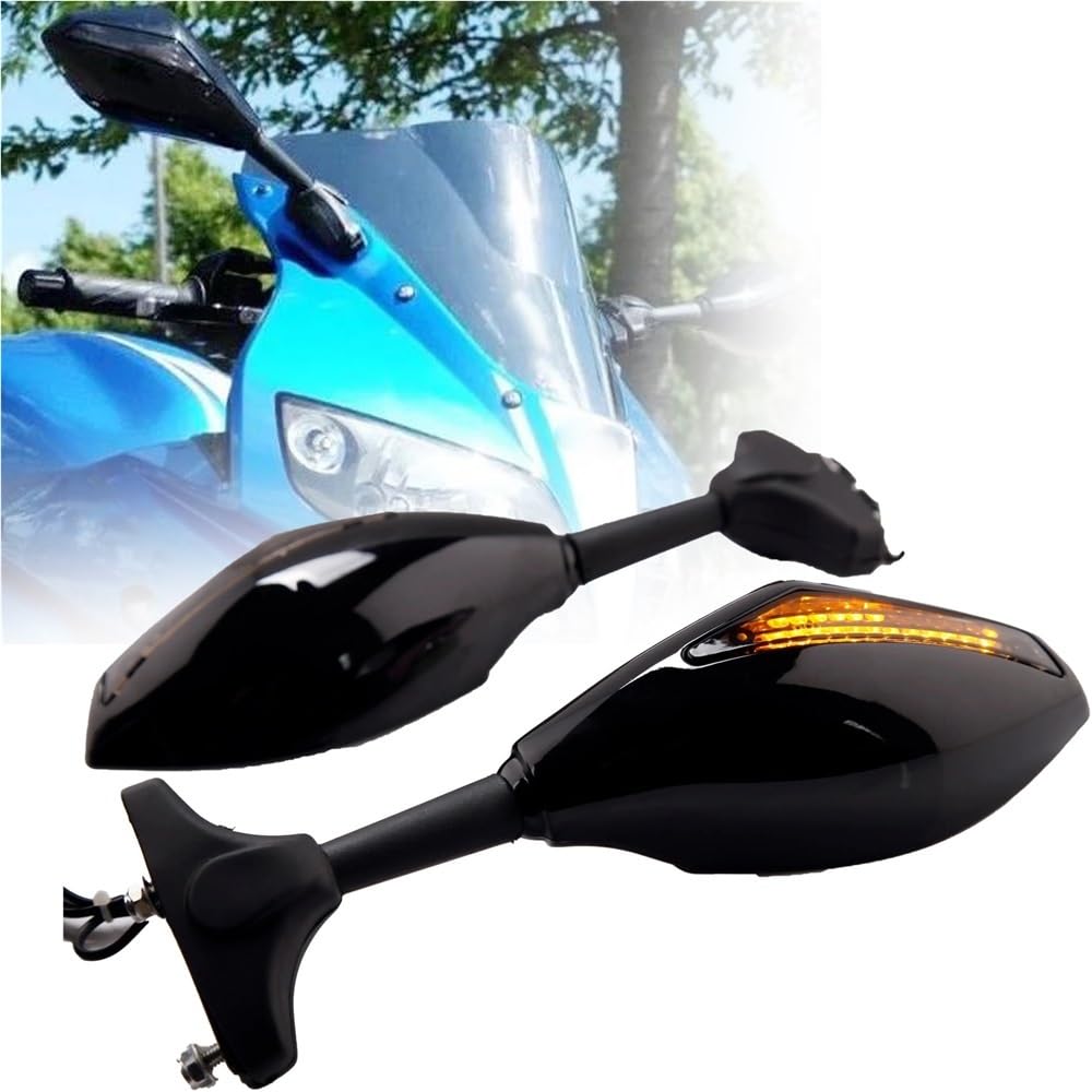 Espejos retrovisores para moto Triumph Daytona 675 con intermitentes integrados par 7