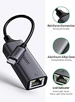 Vista 6 de UGREEN Adaptador USB C a Ethernet, 1000 Mbps, RJ45, sin controlador, compatible con Windows, MacOS, iPadOS, ChromeOS, Android, portátil, tableta