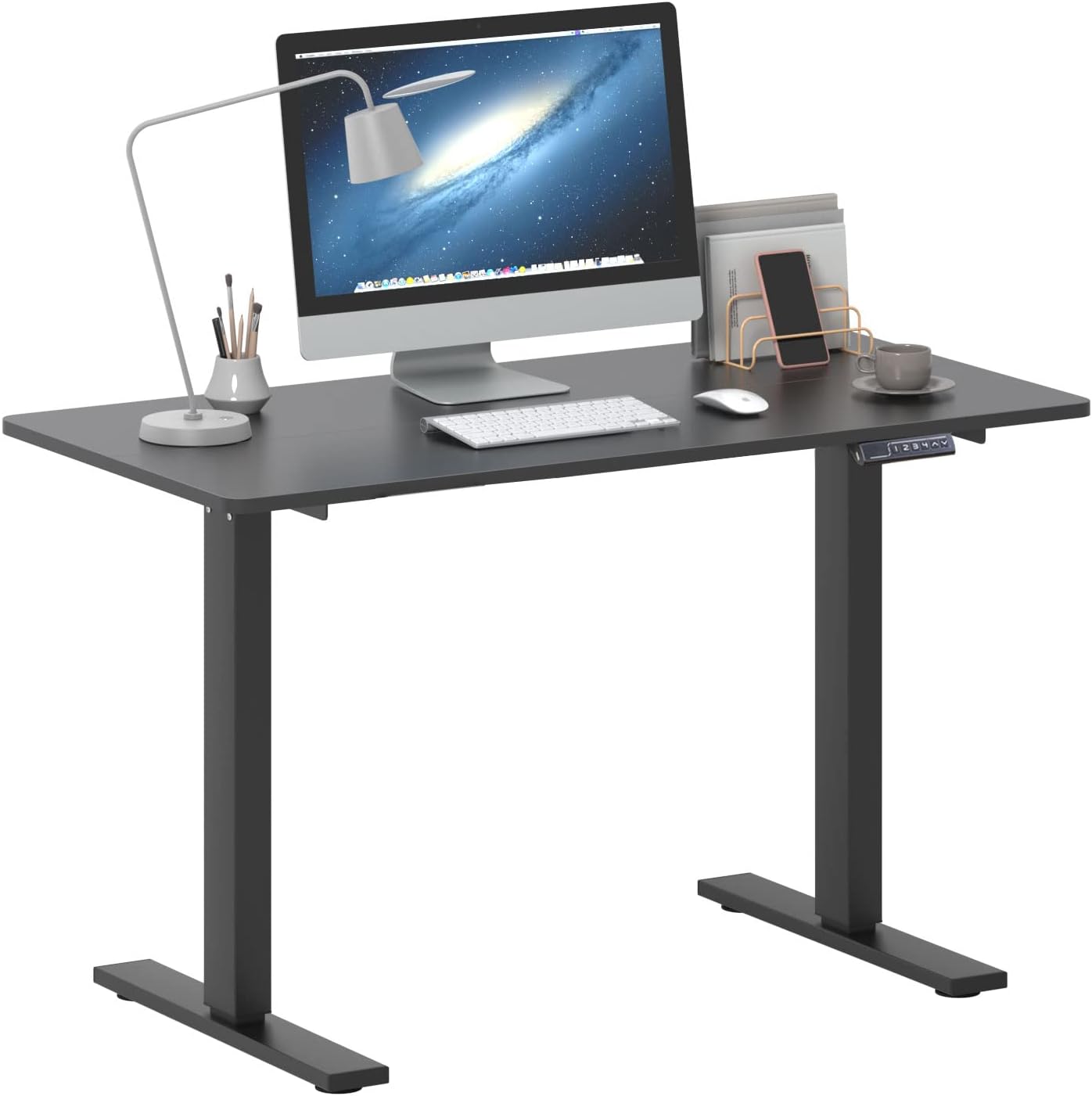sogesfurniture Height Adjustable Electric Standing Desk, Sit Stand up