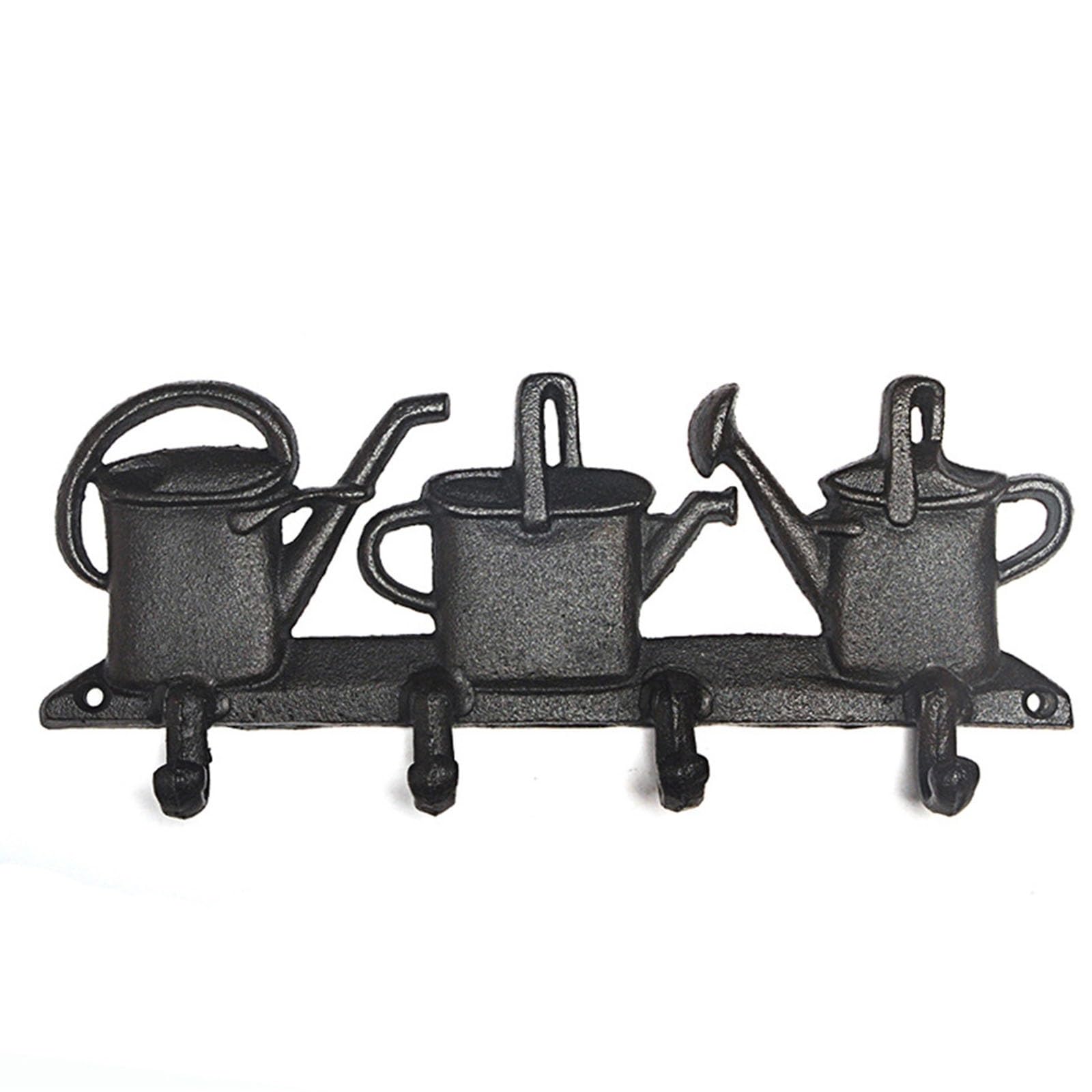 Ylfkwlhrw Noir Cast Iron Coat Hooks Vintage Decoration Hanging Garden Storage Wall Hook For Coats Keys Bags