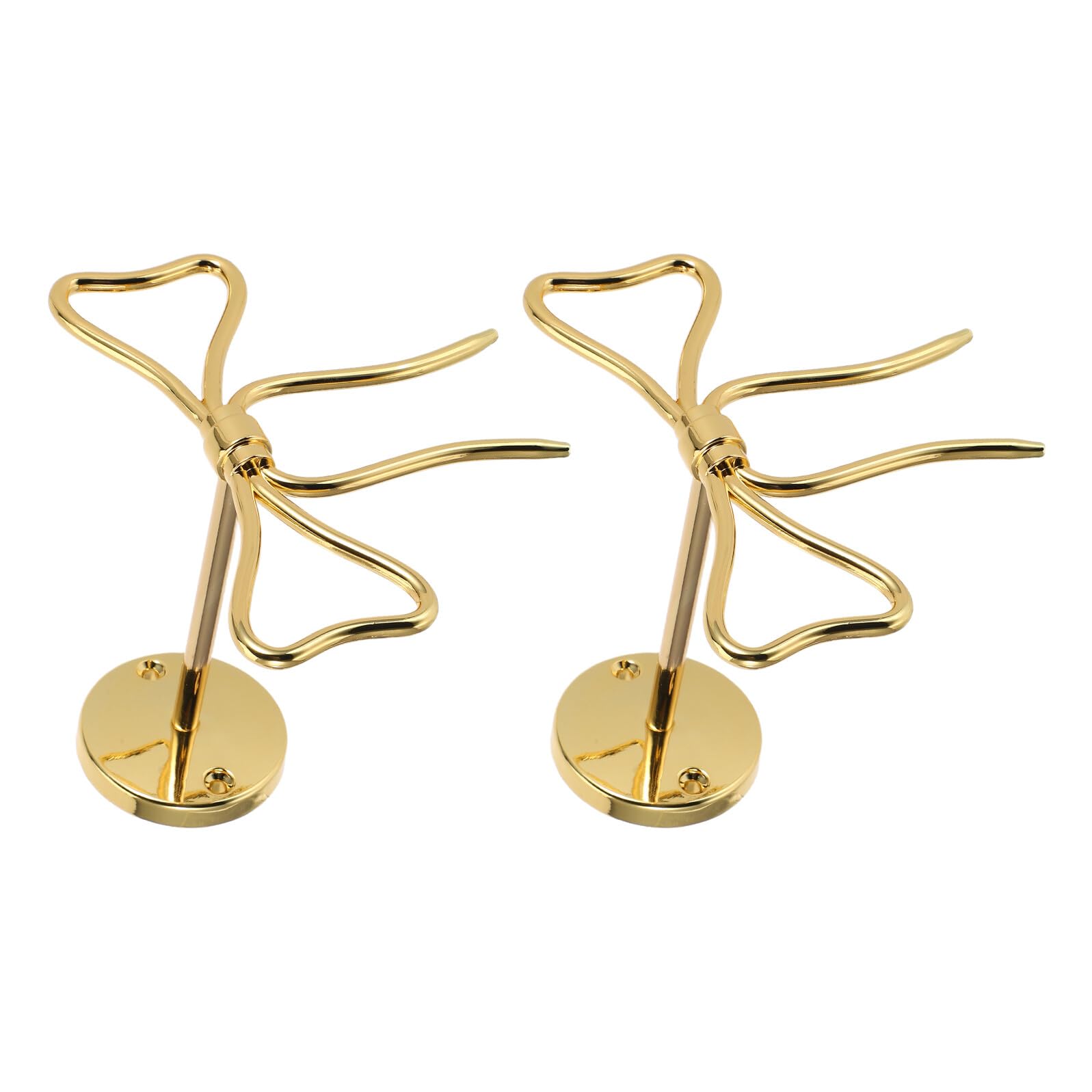 2 Pièces Lot de 2 Embrasses à Nœud en Alliage de Zinc, Crochets Muraux pour Rideaux, Supports Décoratifs pour Salon, Chambre et Bureau, Patères Multifonctions pour Organisation et