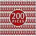 Curvier 200PCS Red Satin Ribbons for Red Ribbon Week HIV and AIDS Awareness Ribbon Pin