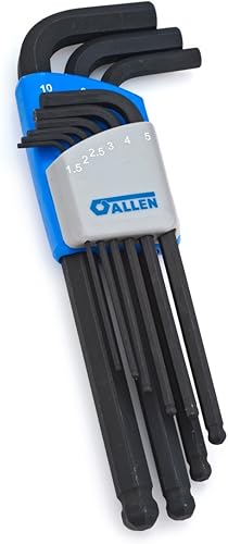 Allen 56615G - Juego de llaves hexagonales (9 llaves)