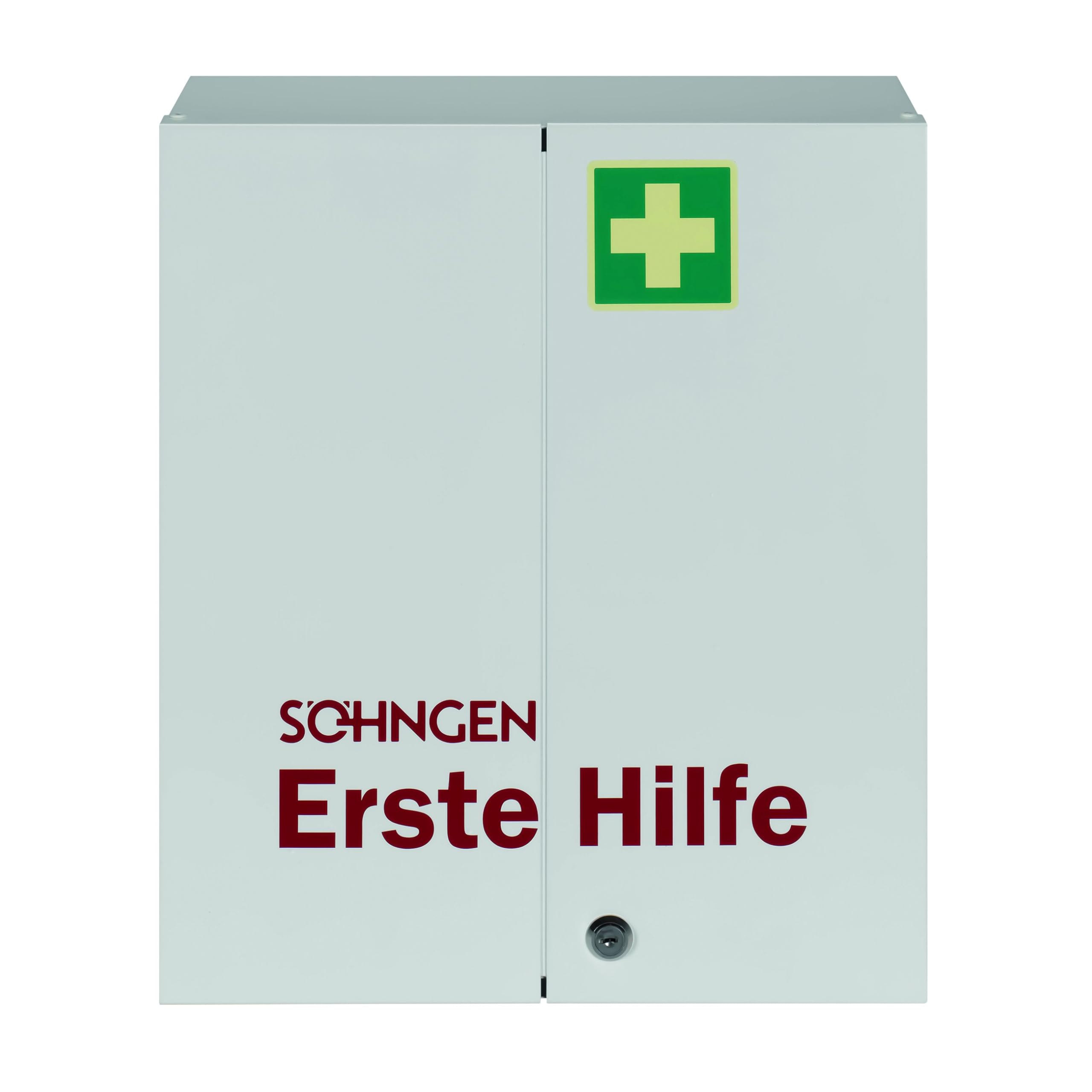 5001004 Verbandschrank Rom, weiß, Stahlblech, ASR A4.3/DIN 13169 aus Stahl