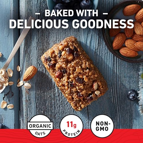 Image of CLIF BAR - Energy Protein Bars - Blueberry Almond Crisp - Made with Organic Oats - Energy Bars - Non-GMO - (10 Pack)