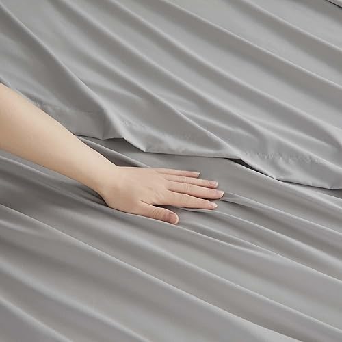 Miniatura 6 de Clara Clark Sábanas Queen de 6 piezas, juego de sábanas de lujo de hotel para literas de caravana, sábanas y fundas de almohada súper suaves,
