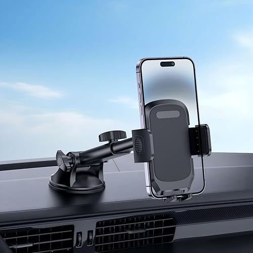 Miniatura 1 de Soporte de teléfono para automóvil, actualización 2025, ventosa fuerte, soportes de teléfono con rotación de 360 para el salpicaderoparabrisas de tu