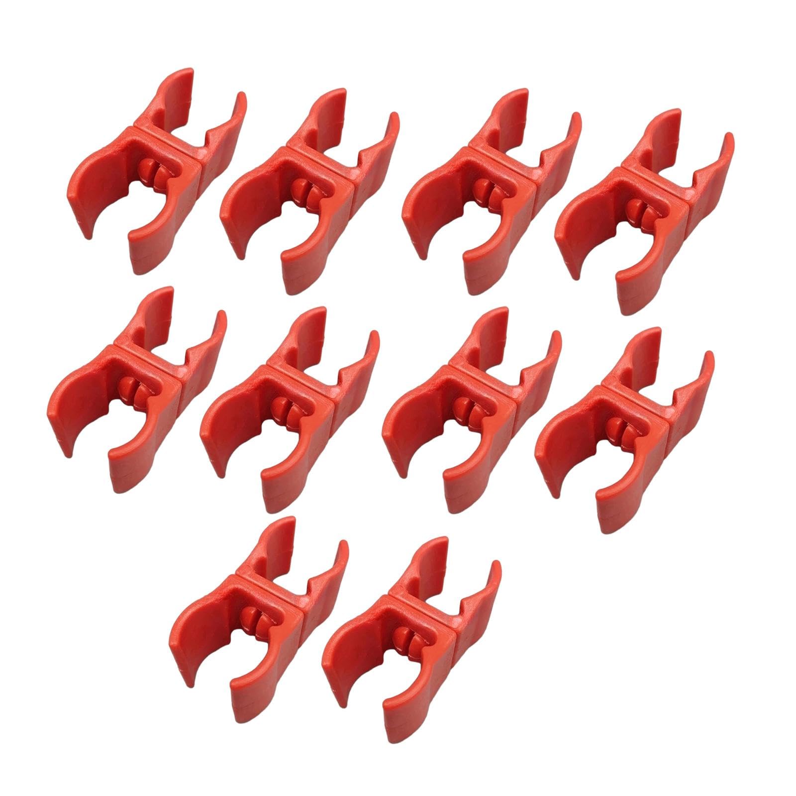 10Pcs Football Training Pole Clip Buckle for Volleyball Soccer Training Red | Poles & Parts | Garden Déco | Yard, Garden & Outdoor-image-30