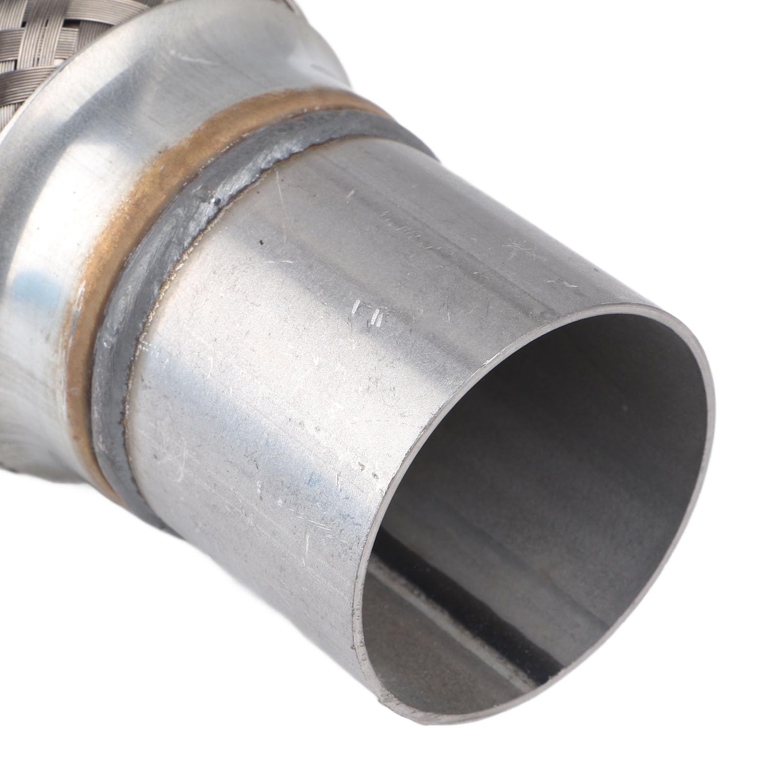 Aramox Tubo di Scarico Auto Flessibile in Acciaio Inossidabile Intrecciato Senza Saldatura 50x250 mm con Rete Interna, Antivibrazione