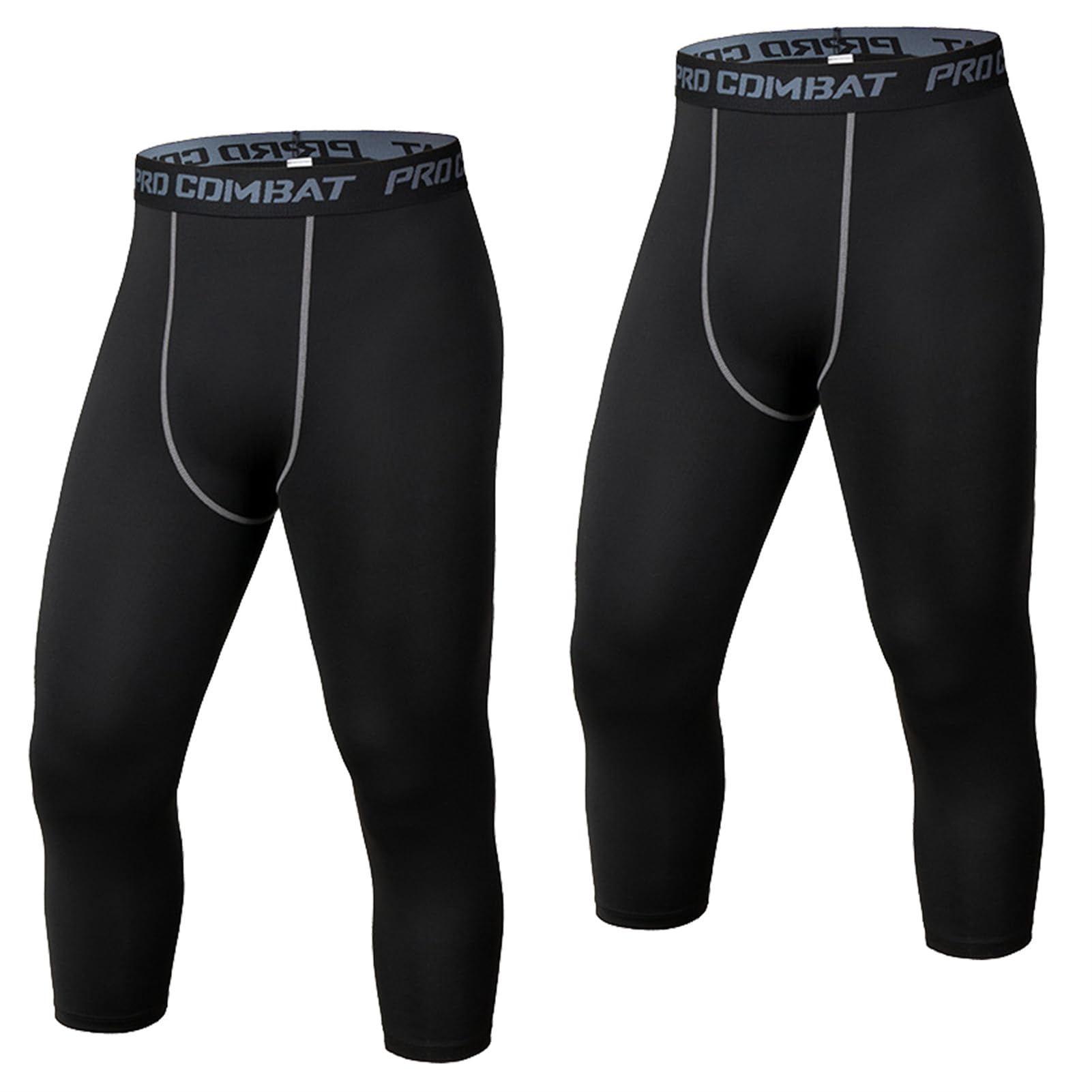 HULG Kompressionshose Herren, Sport Leggings Lange Laufhosen Atmungsaktiv Funktionsunterhose Tights Unterhose
