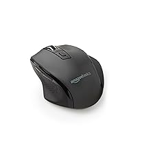 Amazon Basics Mouse wireless ergonomico – DPI regolabile – Nero