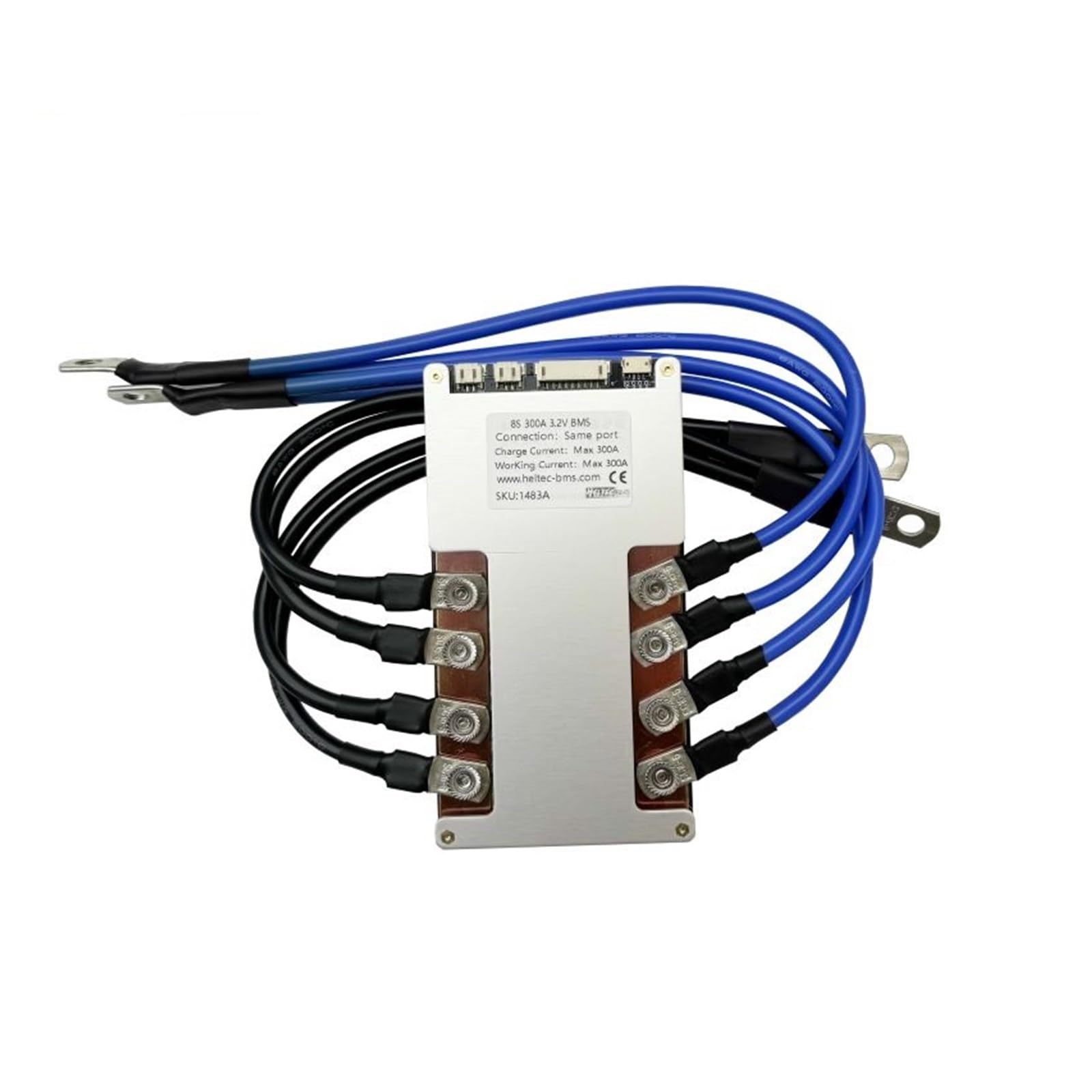 Płyta BMS, Uruchomienie wózka 24V BMS 300A 8S 300A 350A Ochrona akumulatora litowo-jonowego RV z kablem 8AWG z miedzianym noskiem(8S 300A 3.2V Same)
