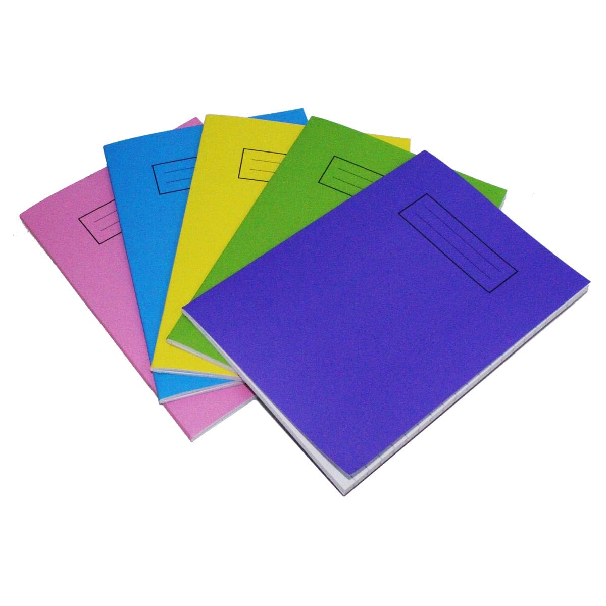 Exercise Books, A5, Pack of 5, Multi Coloured