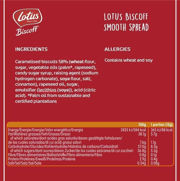 Image of Lotus Biscof Smooth Creamy Spread | Smooth & Velvety Texture (From Belgium) 250g x2 Biscuit & 400g spread