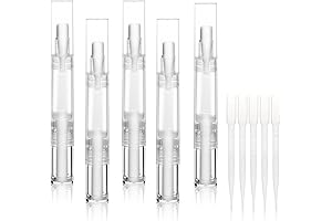 5 Pack 5ml Transparent Twist Pen for Cuticle Oil Applicator