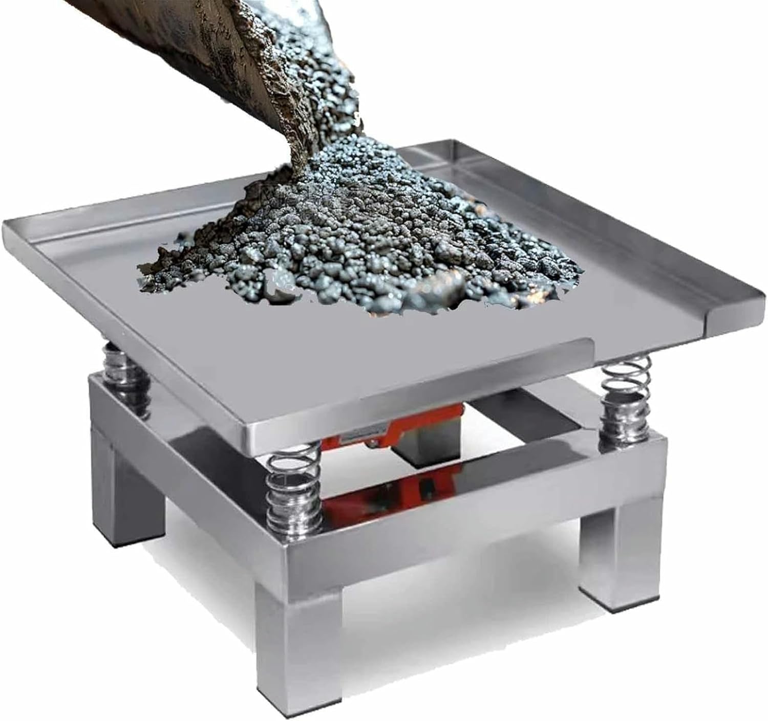 Stainless Steel Mini Vibration Table for Remove Bubbles Concrete Vibrating Table for Shake The Precipitate Test Block Vibration Platform