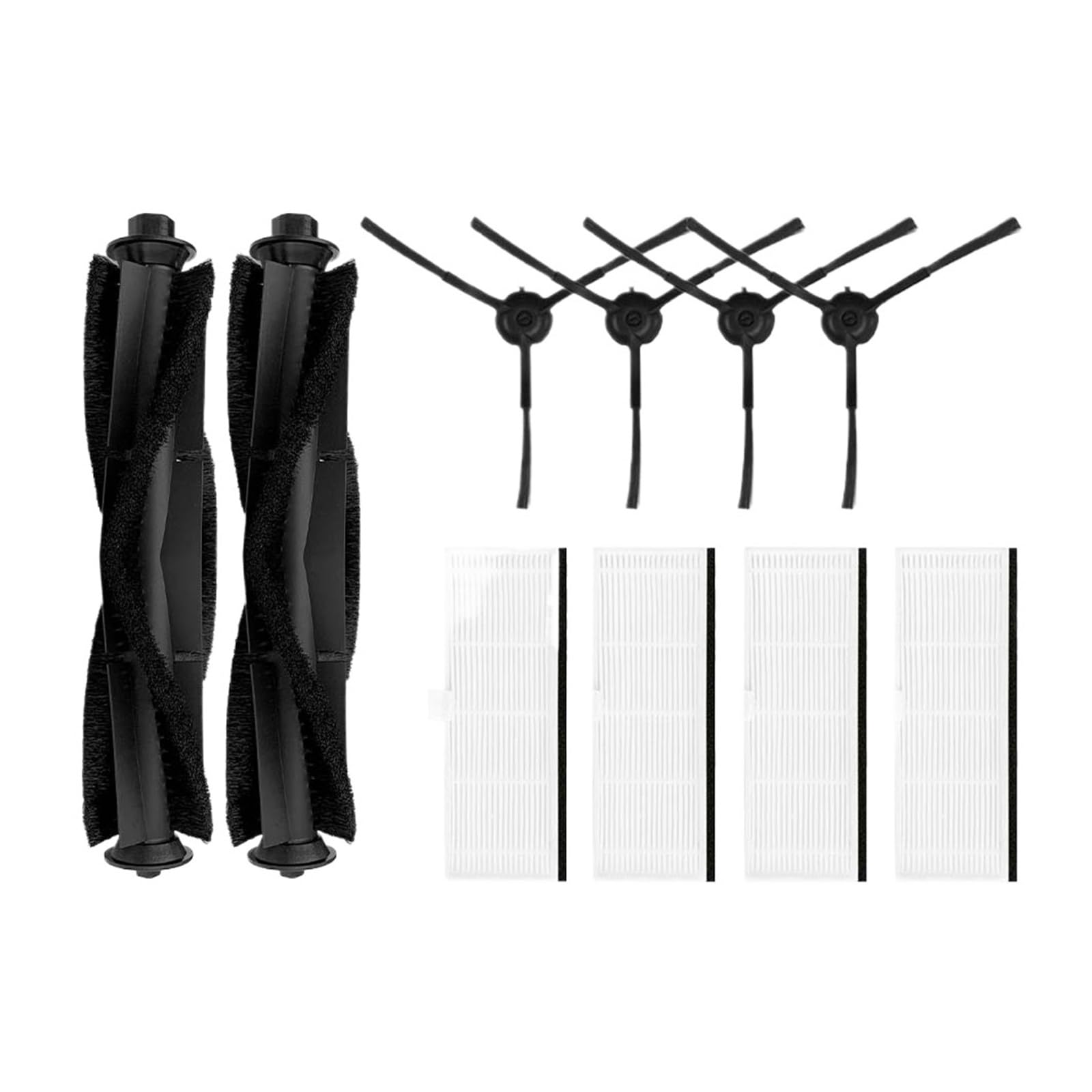 Cepillo lateral principal de repuesto para trapeador Hepa compatible con aspiradora robótica Ultenic T10, piezas de repuesto, bolsas de polvo (juego C)