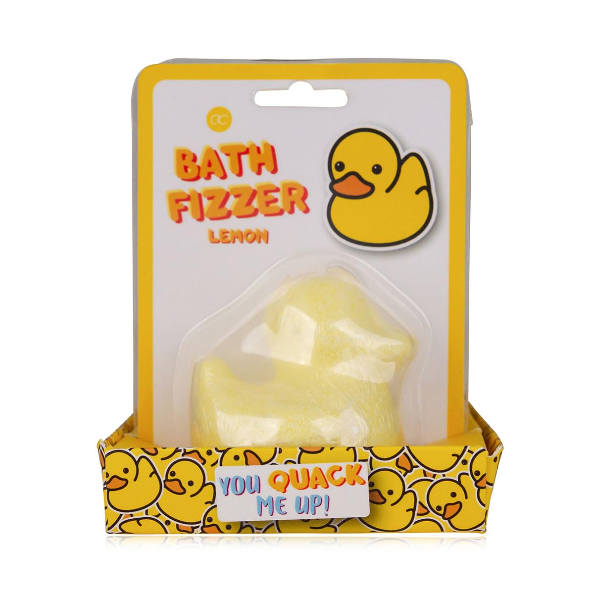 Accentra Happy Animals Duck Shaped Bath Bomb Bath Bomb Bath Bomb Bath Bomb Bubble Bath in Gift Box 50g Lemon Scent in Display Gift for Children