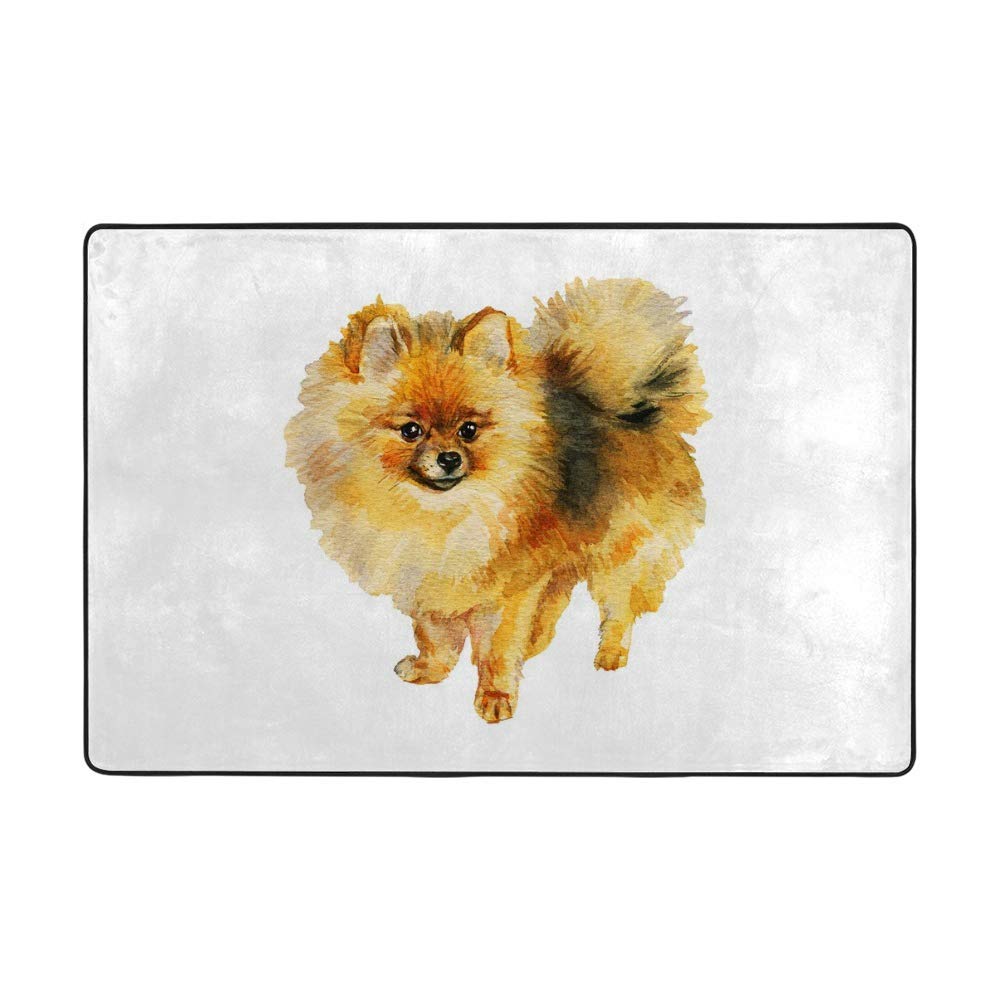 Tapis de sol en velours corail blanc 80x147 cm pour chien