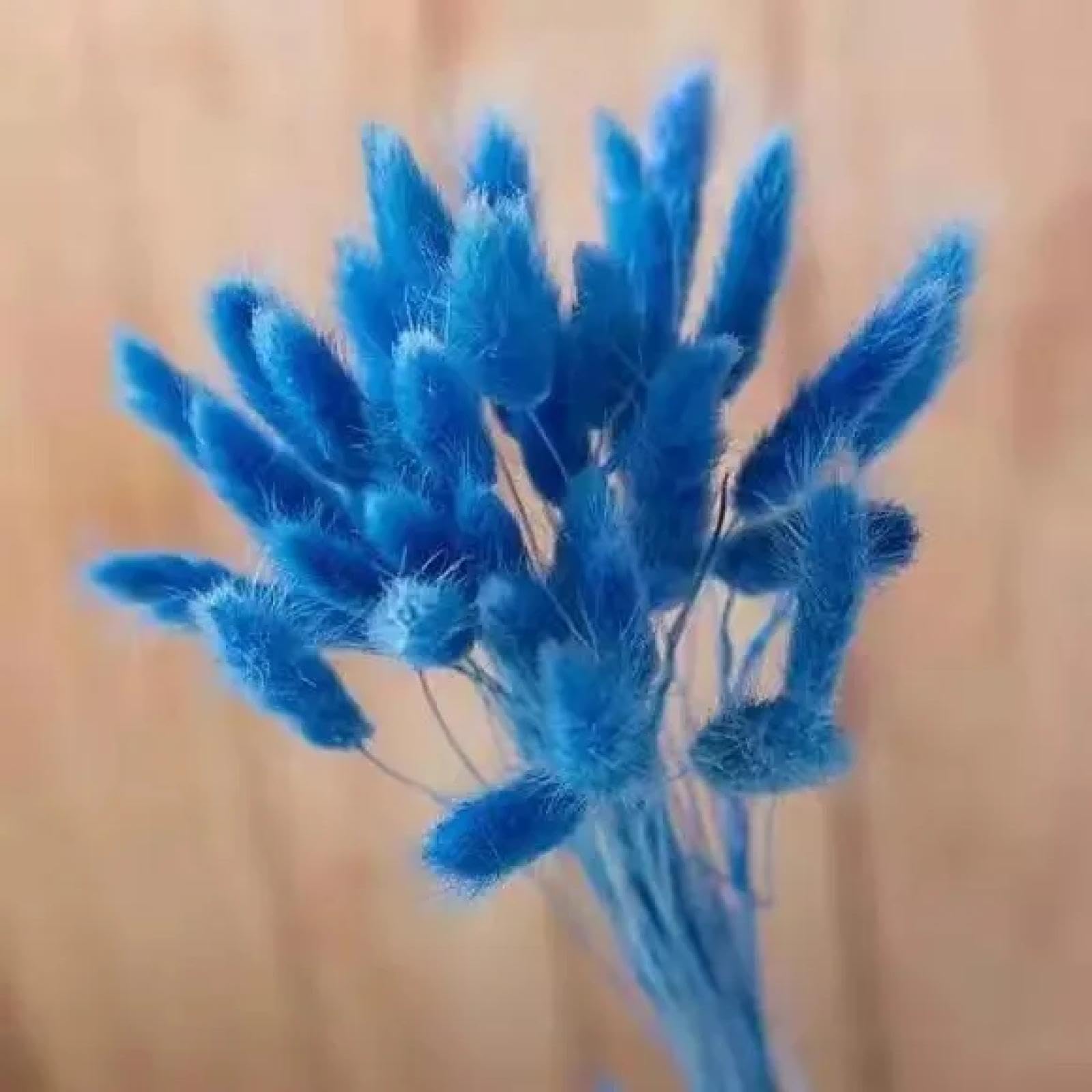 120 pz 45 cm coda di coniglio essiccato fiori bouquet matrimonio floreale naturale coniglio code erba artificiale Lagurus Ovatus decorazione natalizia blu reale