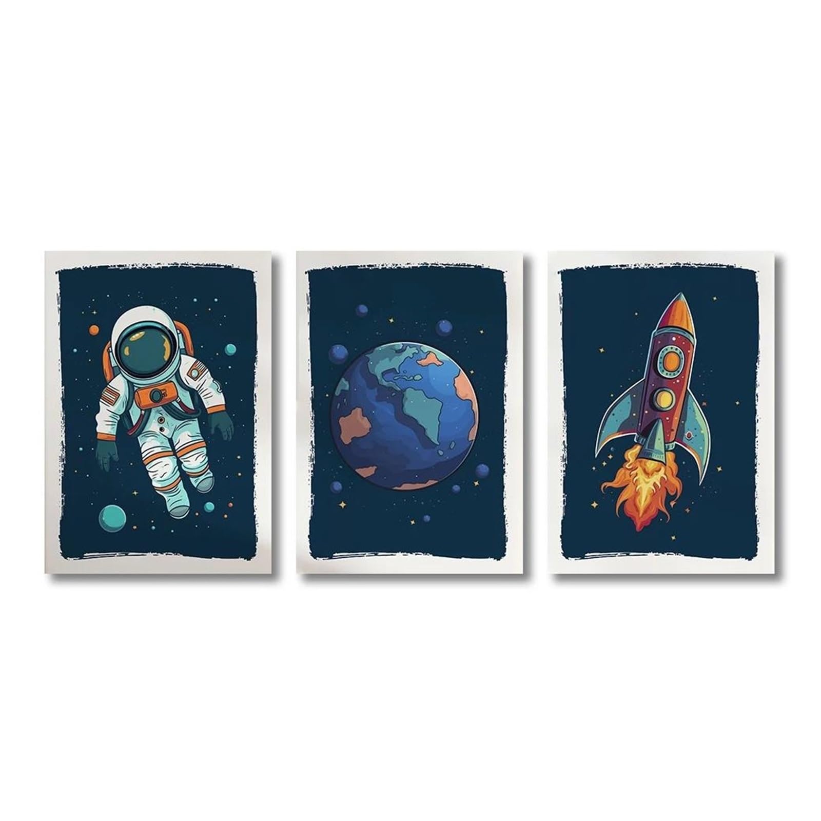 Affiche Imprimée d'Astronaute pour Éveiller l'Imagination de Votre Enfant dans sa Chambre