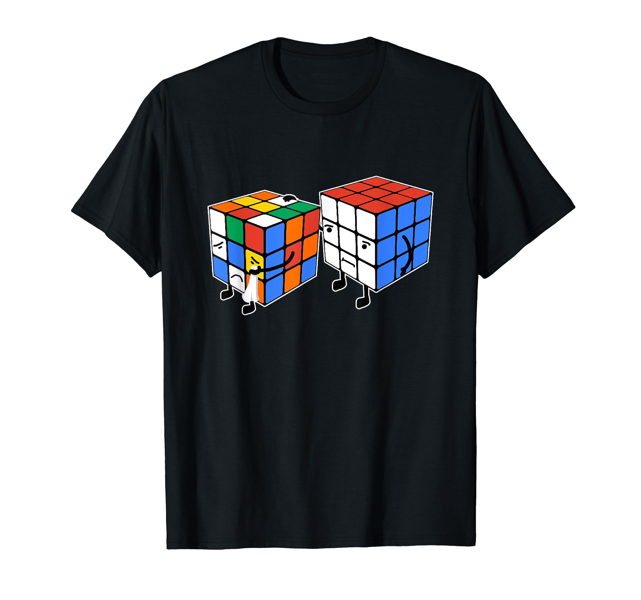 Rubic Rubix Rubik's Magic Cube Couleurs Colour Graphique T-Shirt